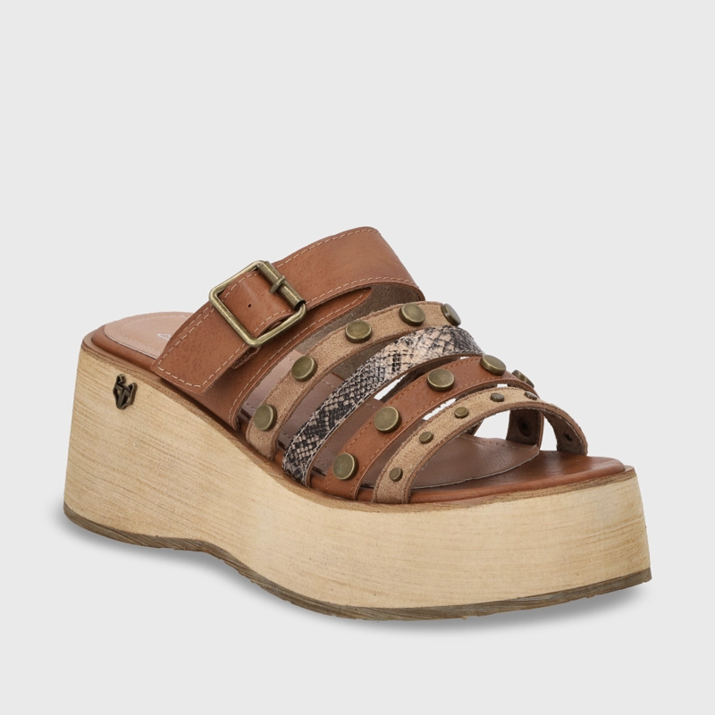 SANDALIA PLATAFORMA MUJER GOTTA BEIGE 45841 - 2