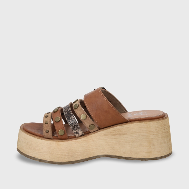 SANDALIA PLATAFORMA MUJER GOTTA BEIGE 45841 - 3