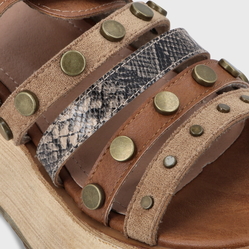 SANDALIA PLATAFORMA MUJER GOTTA BEIGE 45841 - 5