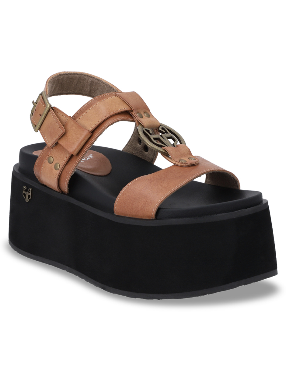 SANDALIA PLATAFORMA MUJER GOTTA BEIGE 35186 - 2