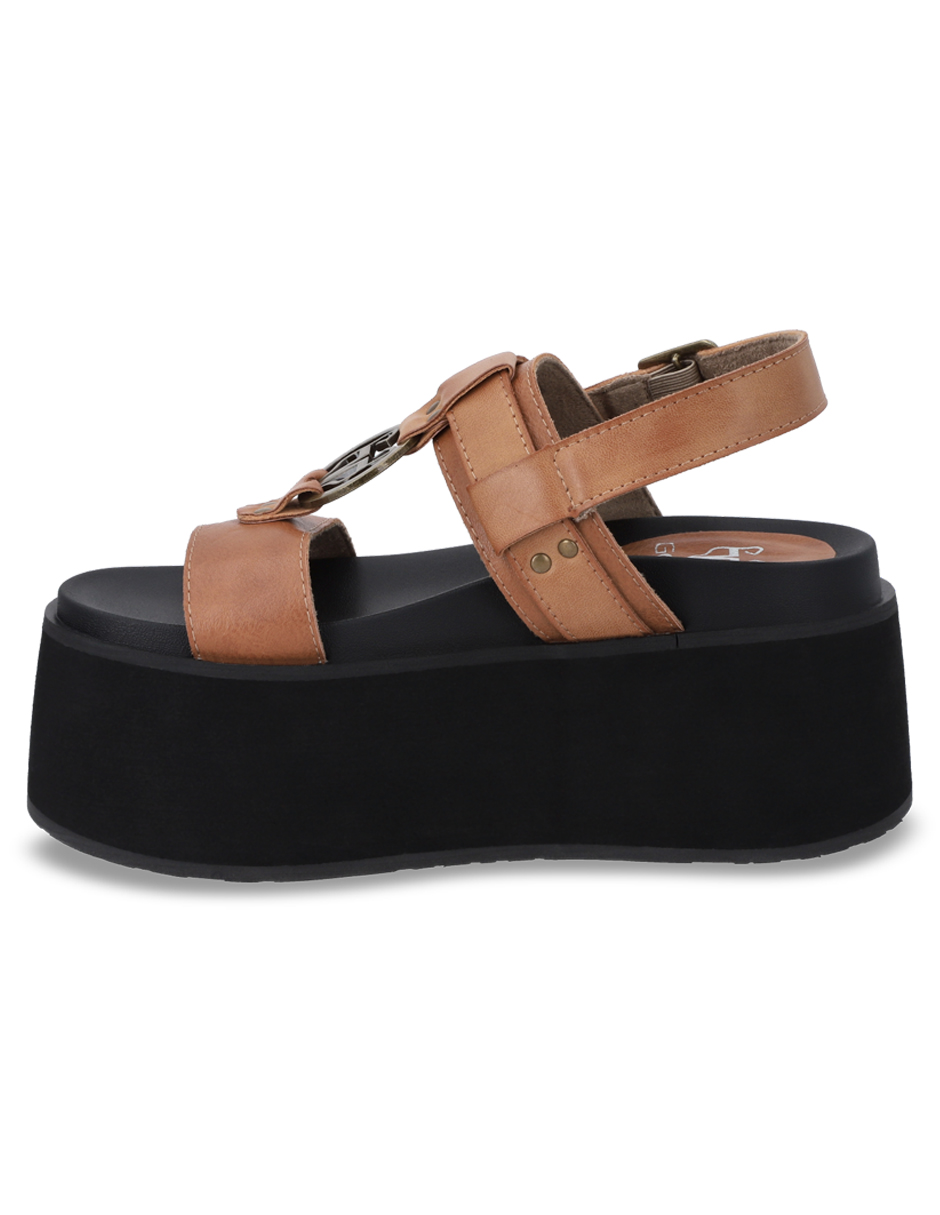SANDALIA PLATAFORMA MUJER GOTTA BEIGE 35186 - 4