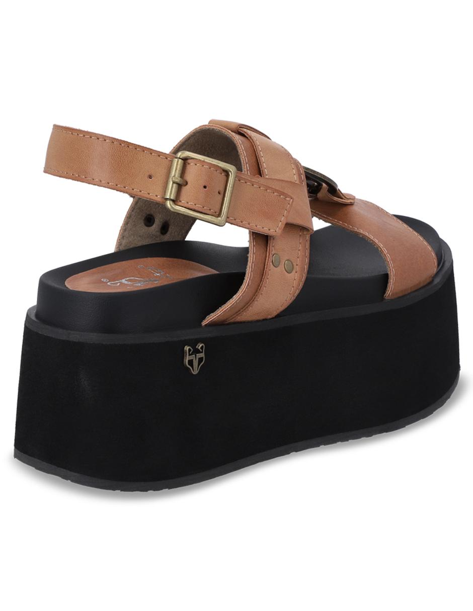 SANDALIA PLATAFORMA MUJER GOTTA BEIGE 35186 - 5