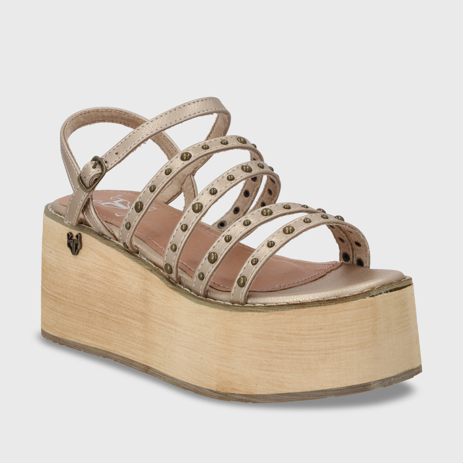 SANDALIA PLATAFORMA DORADA MUJER GOTTA 15629 - 2