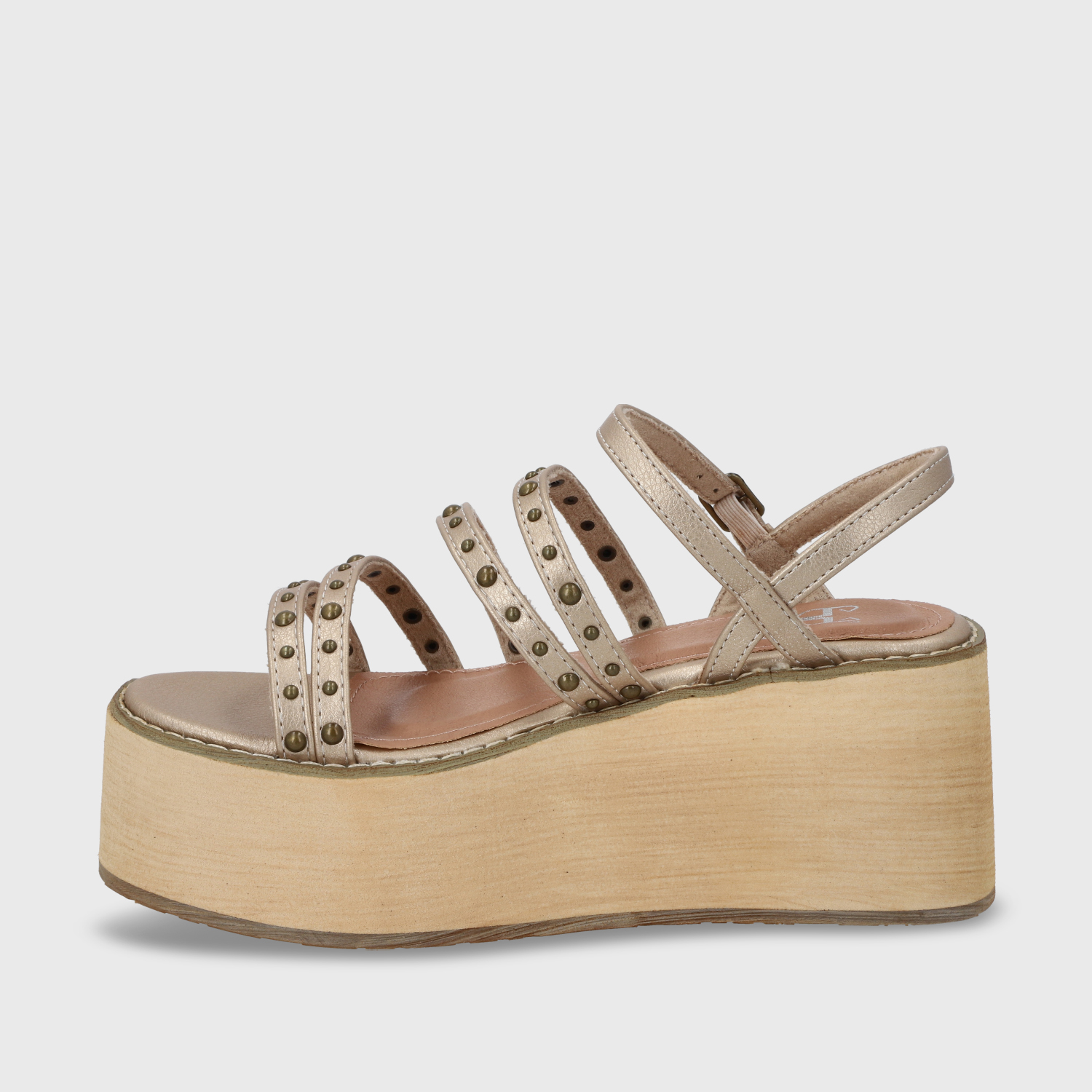 SANDALIA PLATAFORMA DORADA MUJER GOTTA 15629 - 4
