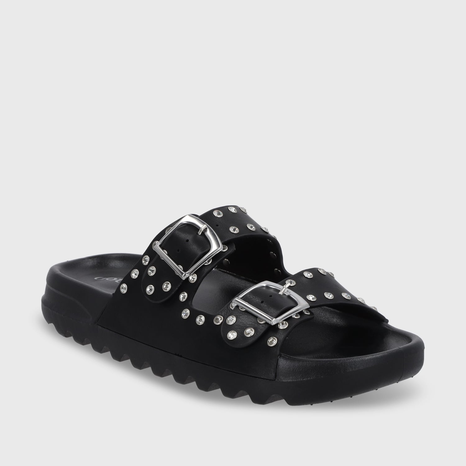 SANDALIA PLANA NEGRA MUJER 52060 - 3