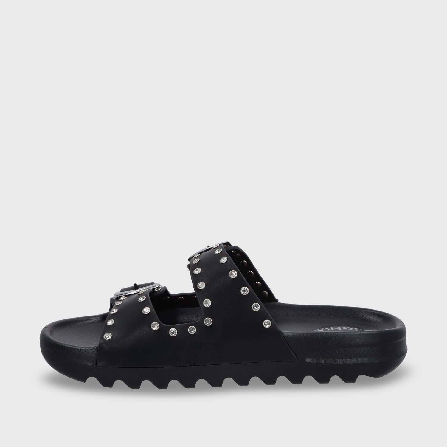 SANDALIA PLANA NEGRA MUJER 52060 - 5