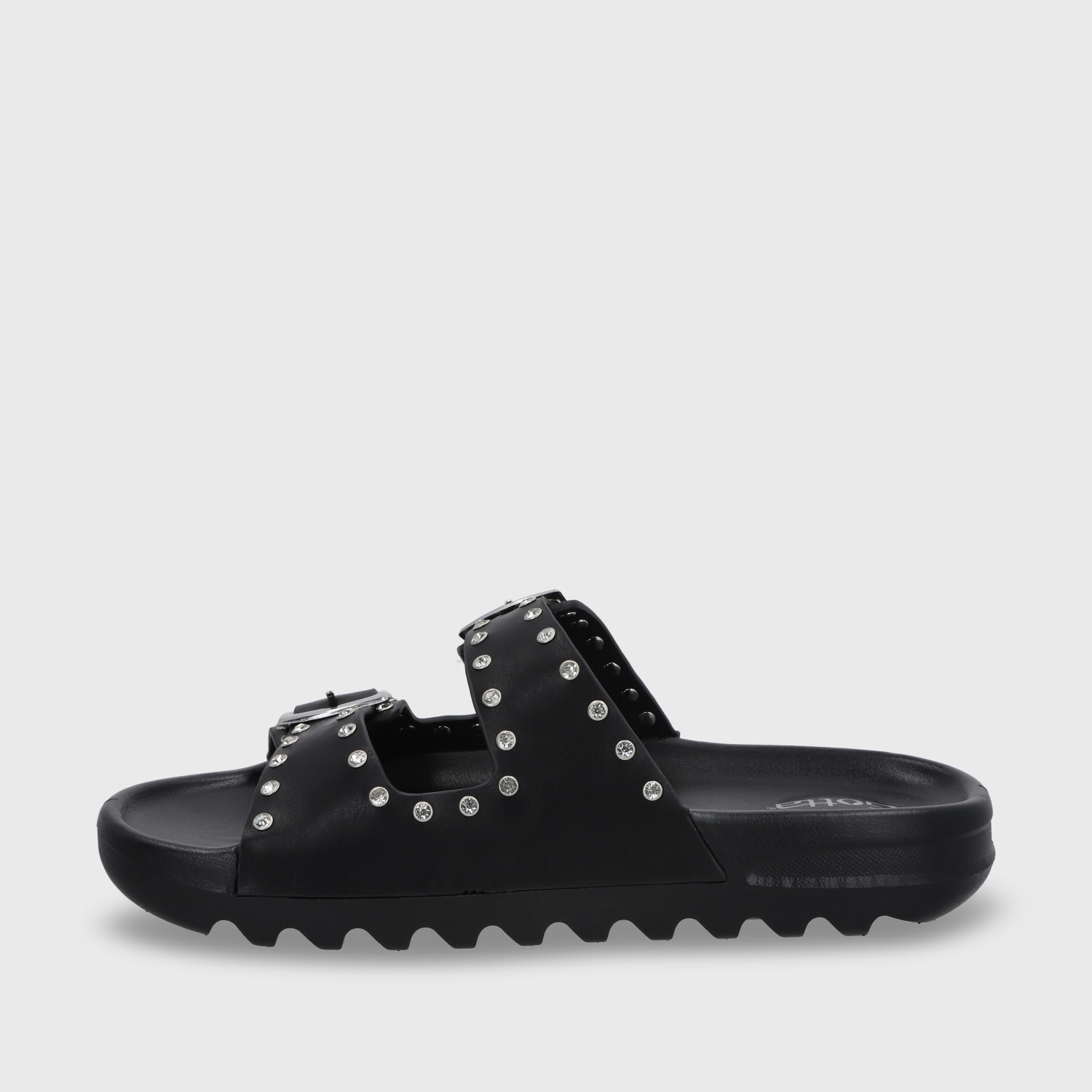 SANDALIA PLANA NEGRA MUJER 52060 - 5