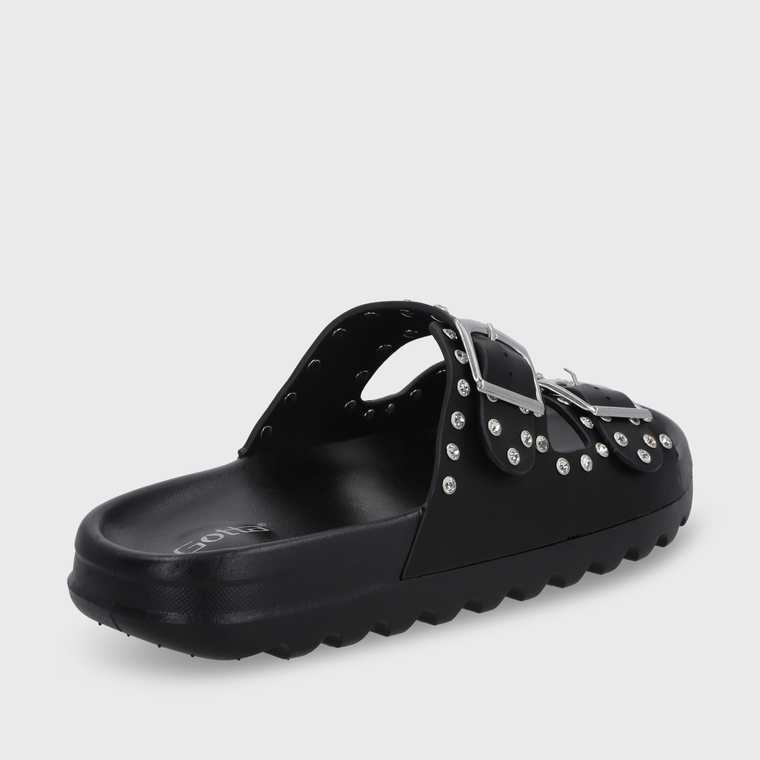 SANDALIA PLANA NEGRA MUJER 52060 - 6
