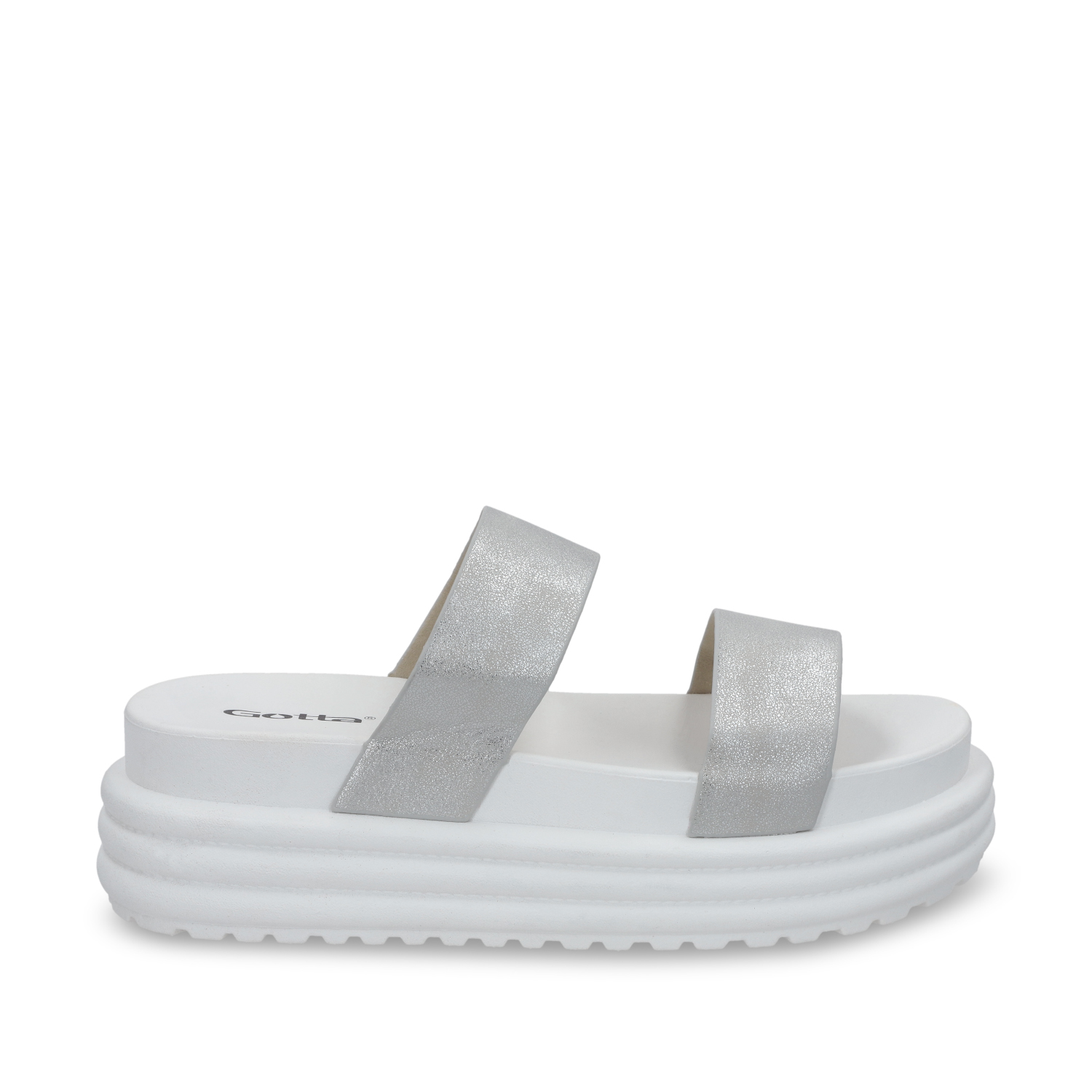 SANDALIA PLATAFORMA MUJER GOTTA PLATEADA 42021 - 1