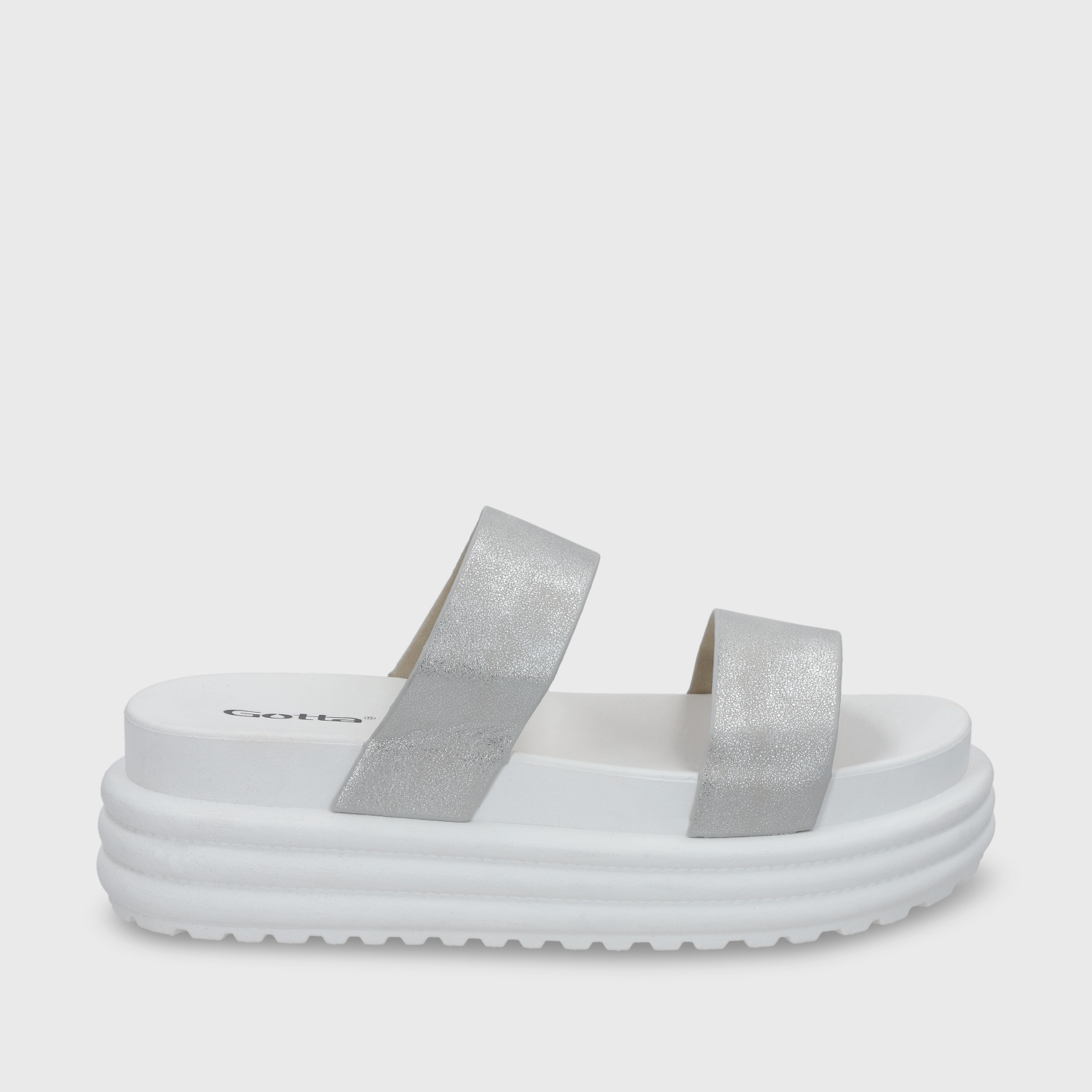 SANDALIA PLATAFORMA MUJER GOTTA PLATEADA 42021 - 2