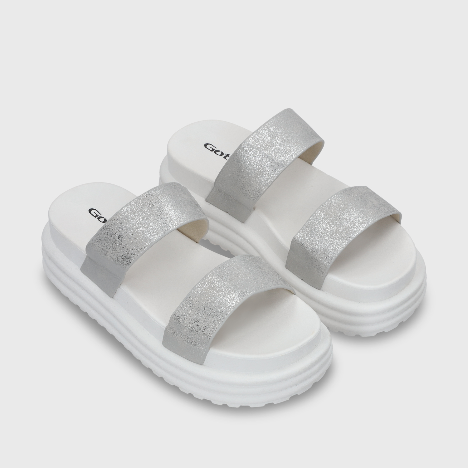 SANDALIA PLATAFORMA MUJER GOTTA PLATEADA 42021 - 4