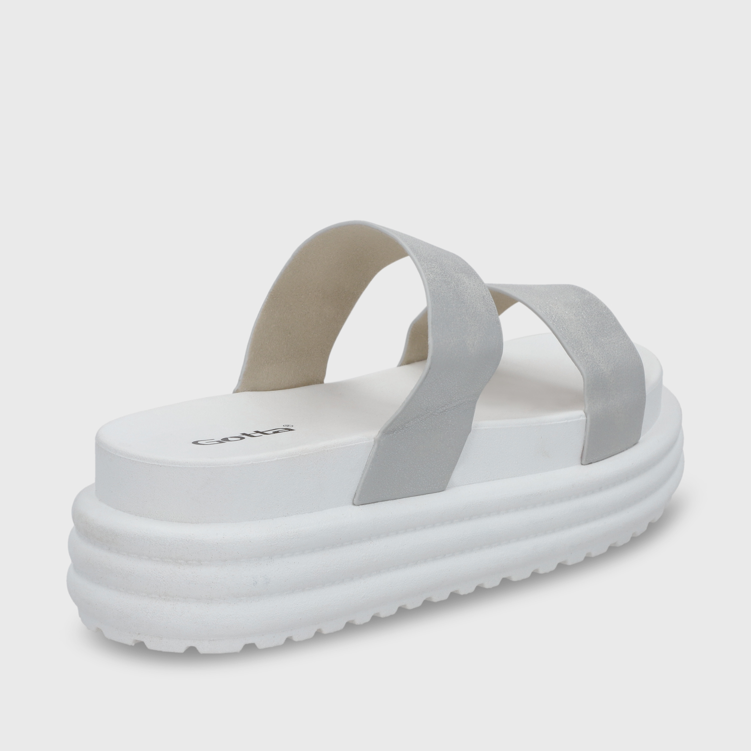 SANDALIA PLATAFORMA MUJER GOTTA PLATEADA 42021 - 6