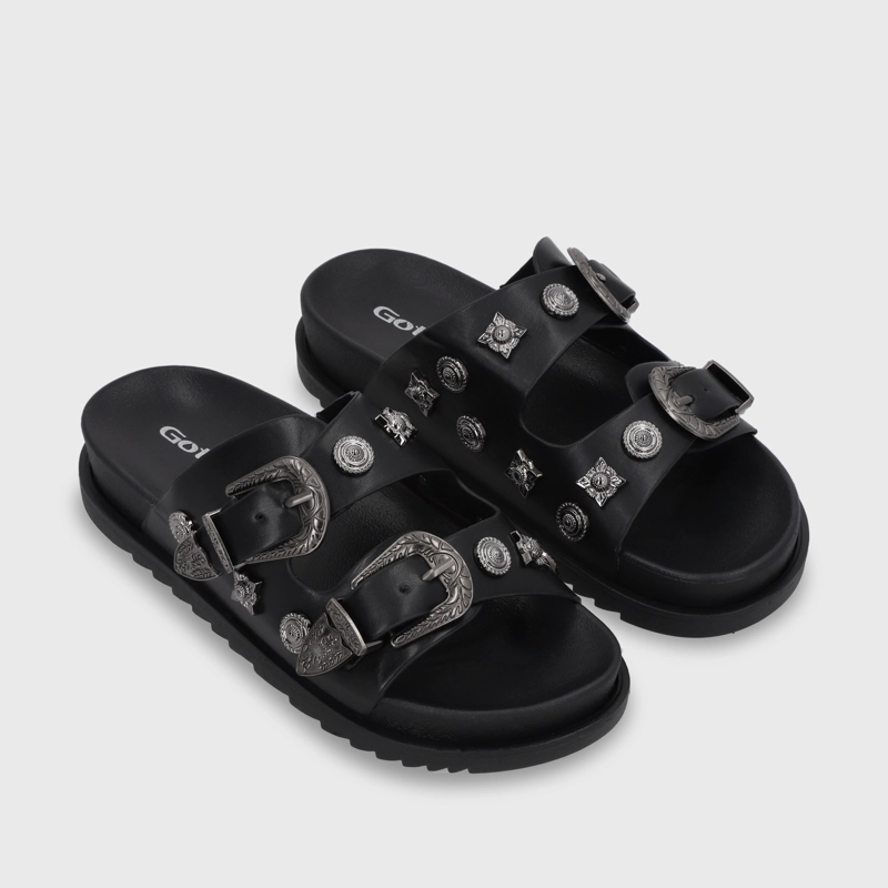 SANDALIA PLANA MUJER GOTTA NEGRA 52050 - 7