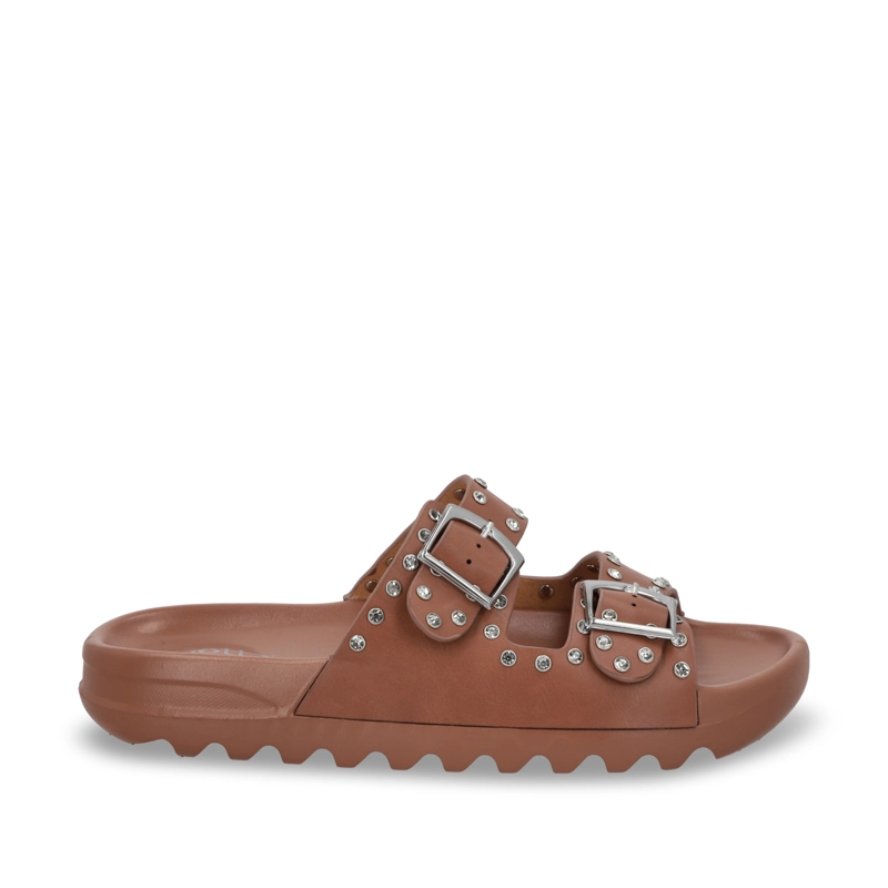 SANDALIA PLANA CAFE MUJER 52060 - 1
