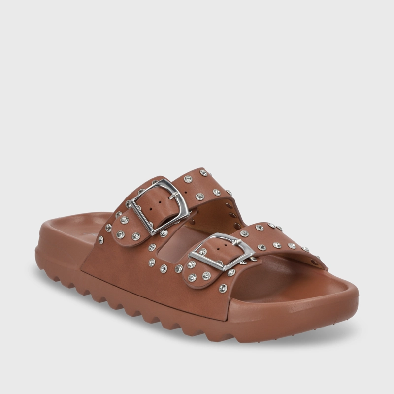 SANDALIA PLANA CAFE MUJER 52060 - 3