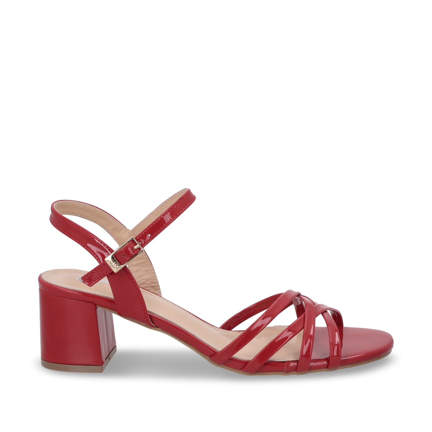 SANDALIA TACO ROJA MUJER 55901 - 1