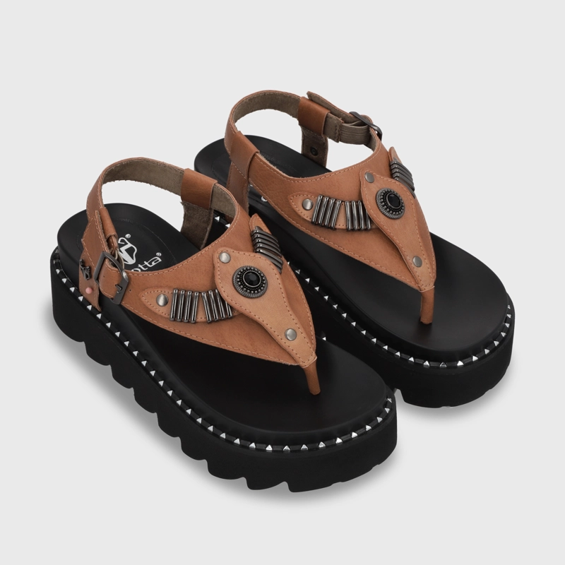 SANDALIA PLATAFORMA CAFE  MUJER 1576F - 6