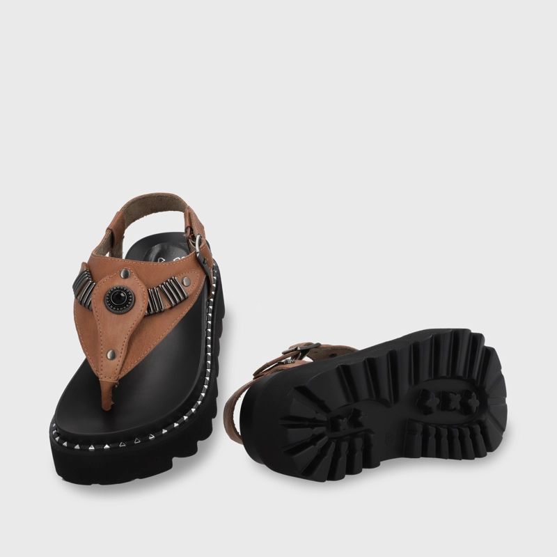 SANDALIA PLATAFORMA CAFE  MUJER 1576F - 8