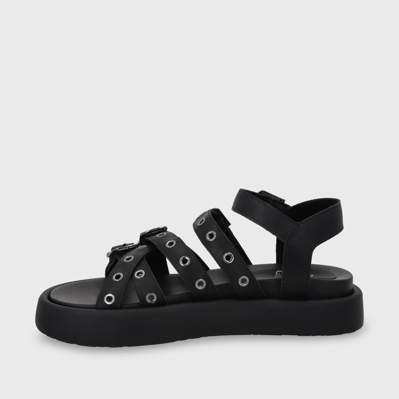 SANDALIA PLATAFORMA NEGRA MUJER 55950 - 5