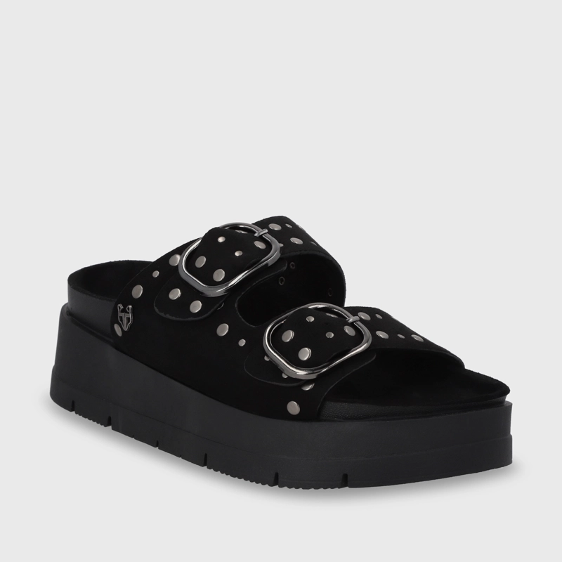 SANDALIA PLATAFORMA NEGRA MUJER 55230 - 2