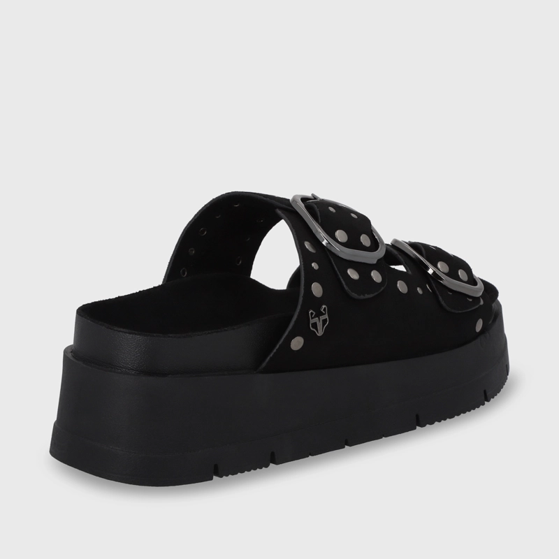 SANDALIA PLATAFORMA NEGRA MUJER 55230 - 5