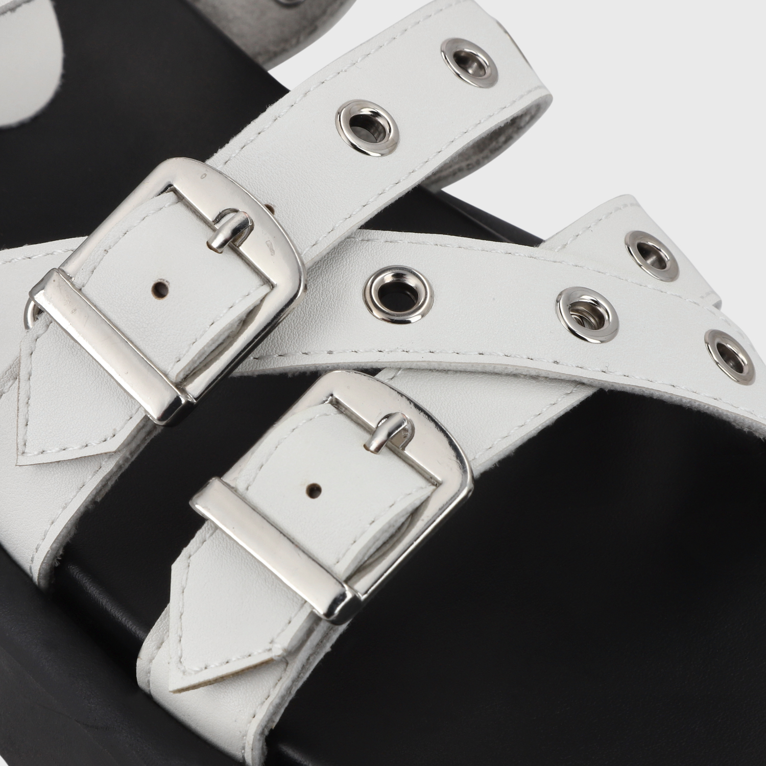 SANDALIA PLANA BLANCA MUJER 55950 - 6