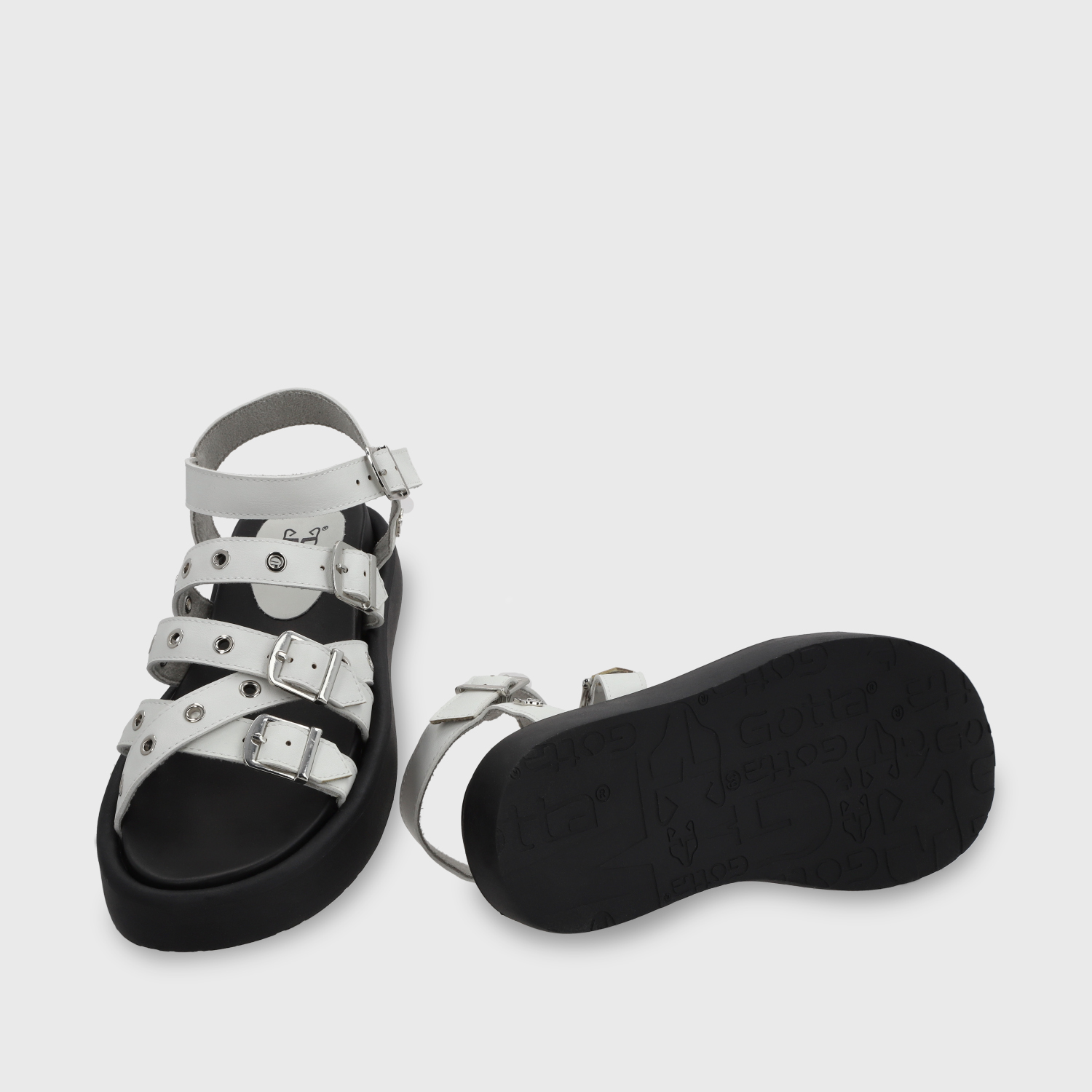 SANDALIA PLANA BLANCA MUJER 55950 - 7