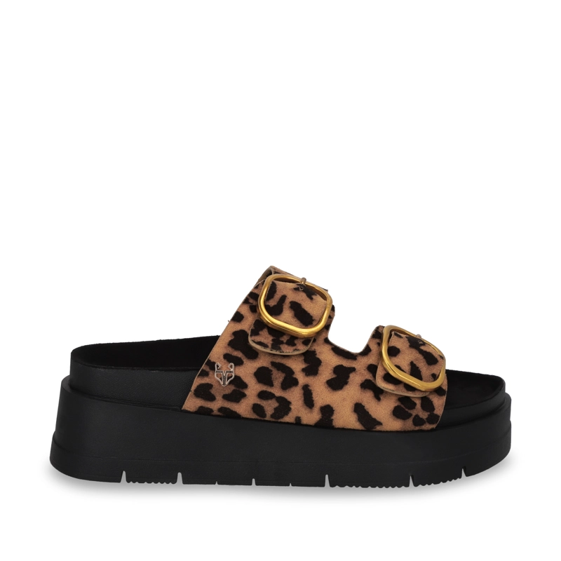 SANDALIA PLATAFORMA LEOPARDO MUJER 55230 - 1