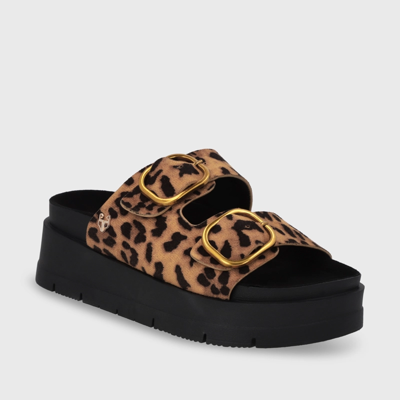 SANDALIA PLATAFORMA LEOPARDO MUJER 55230 - 2