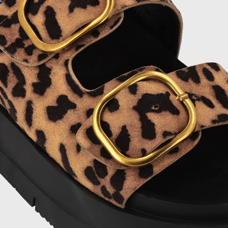 SANDALIA PLATAFORMA LEOPARDO MUJER 55230 - 6