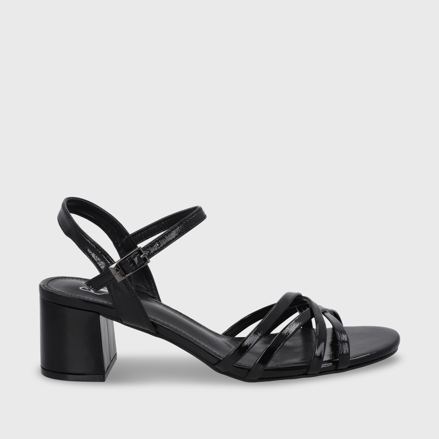 SANDALIA TACO NEGRA MUJER 55901 - 2