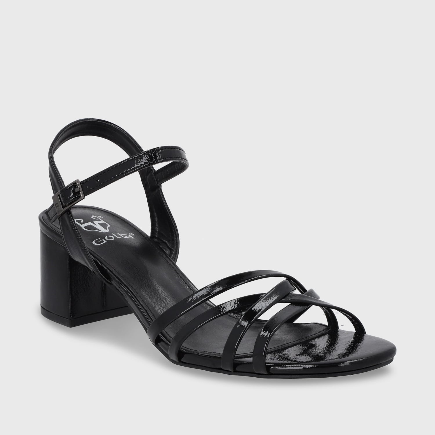 SANDALIA TACO NEGRA MUJER 55901 - 3