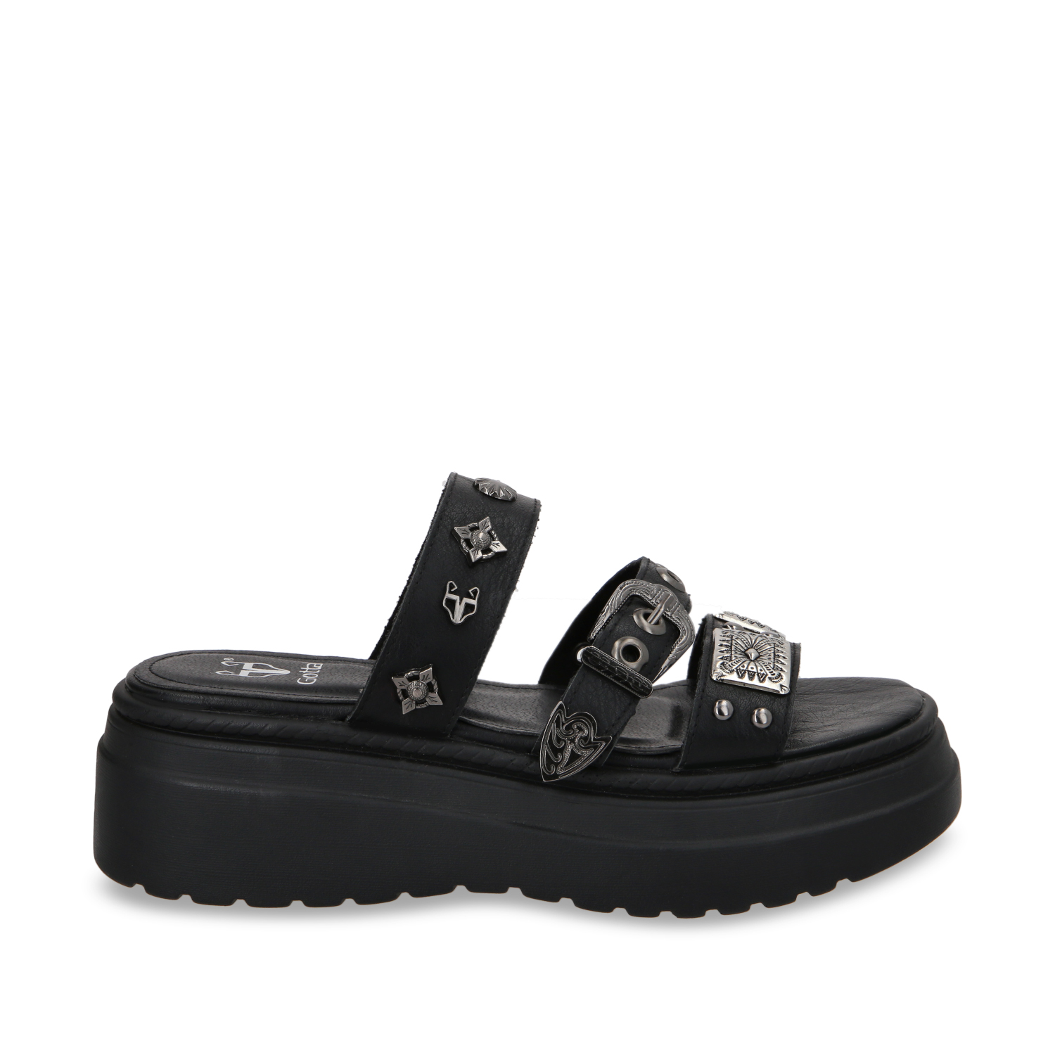SANDALIA PLATAFORMA NEGRO MUJER 55922 - 1