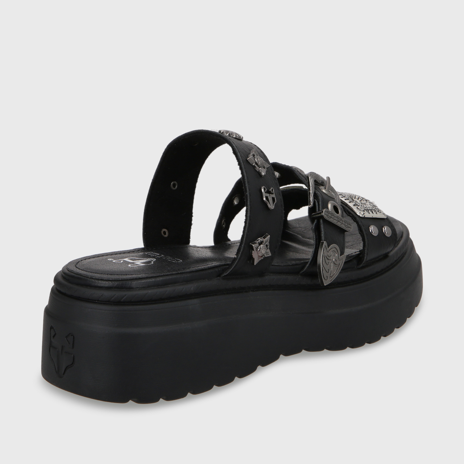 SANDALIA PLATAFORMA NEGRO MUJER 55922 - 6