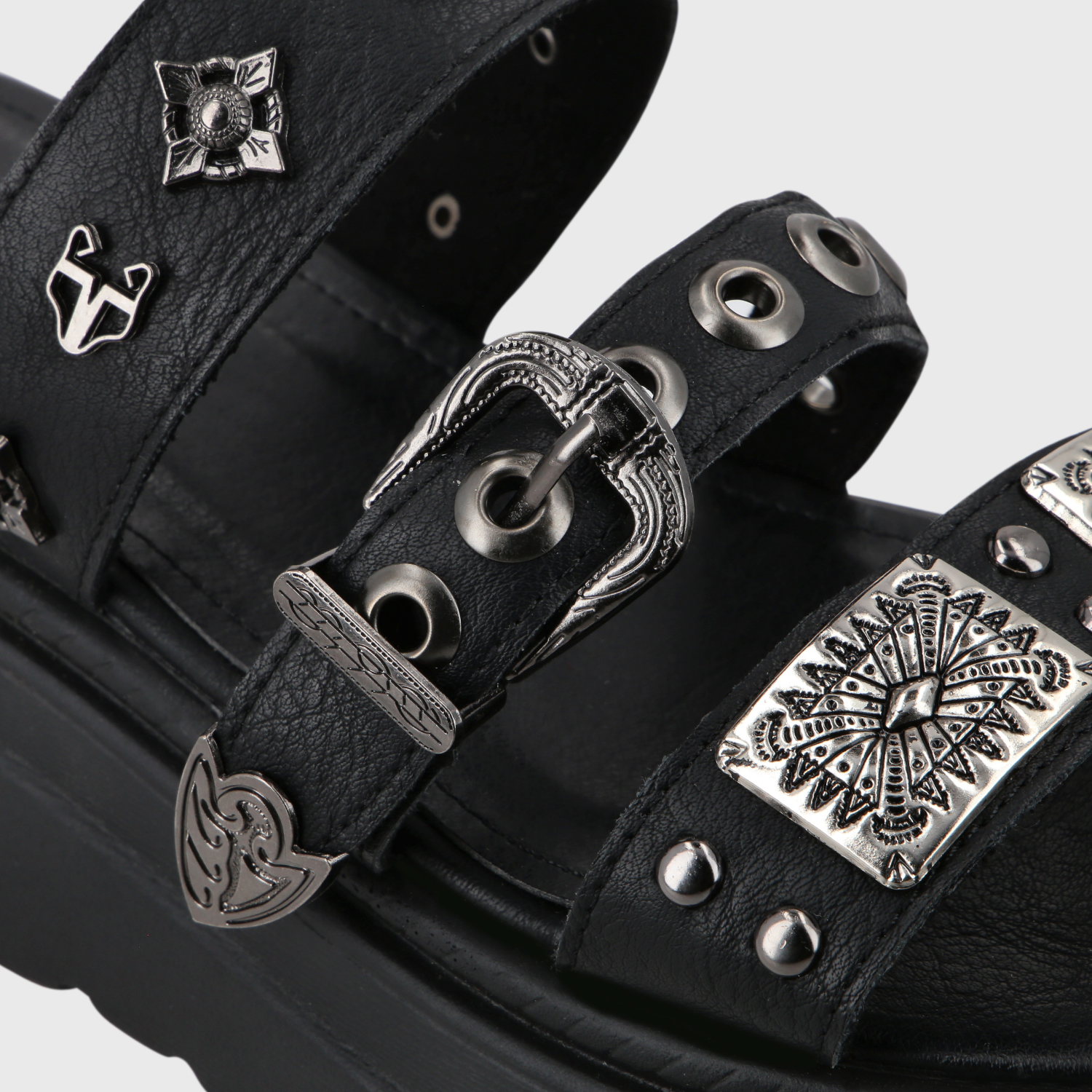 SANDALIA PLATAFORMA NEGRO MUJER 55922 - 7