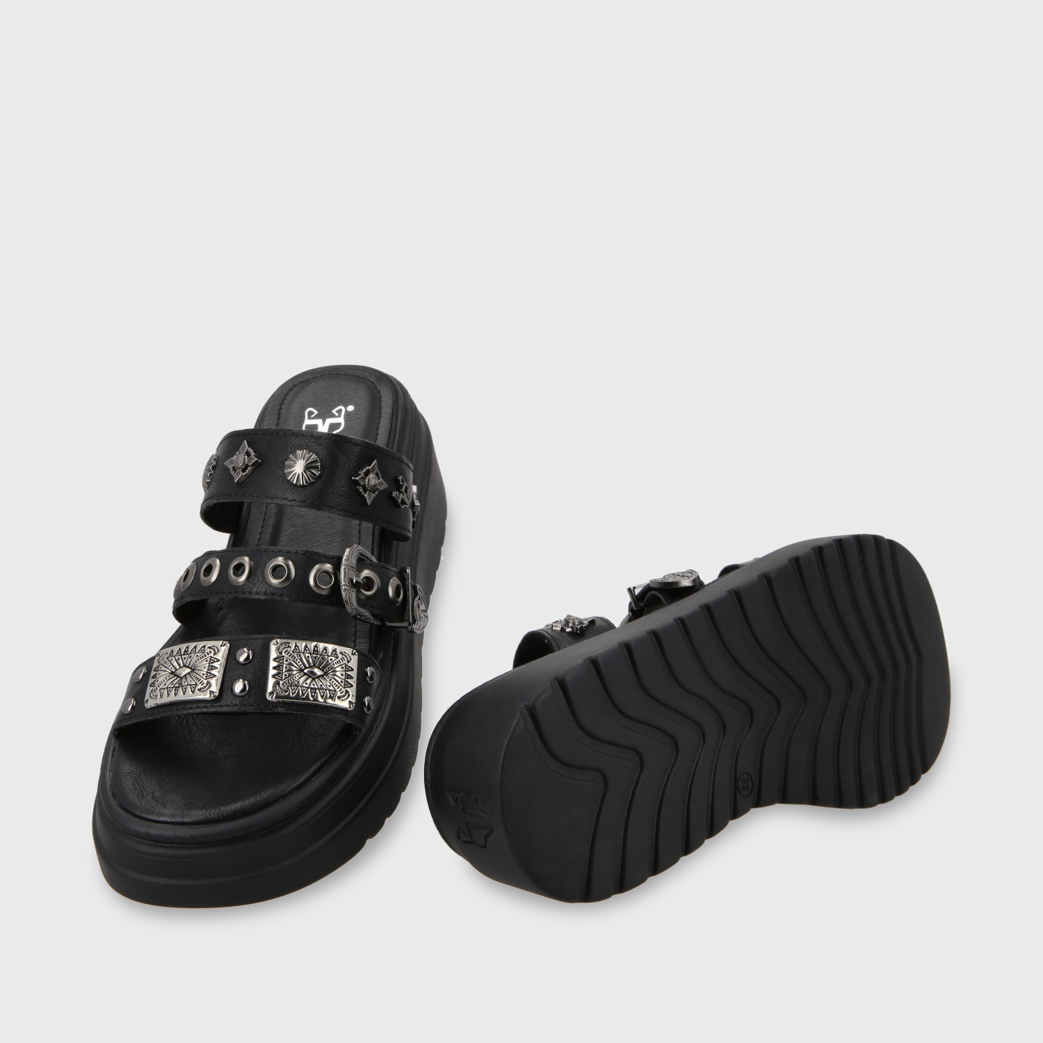 SANDALIA PLATAFORMA NEGRO MUJER 55922 - 8