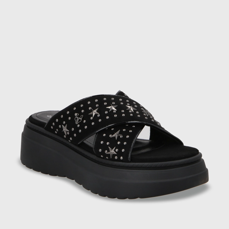 SANDALIA PLATAFORMA NEGRO MUJER 55921 - 3