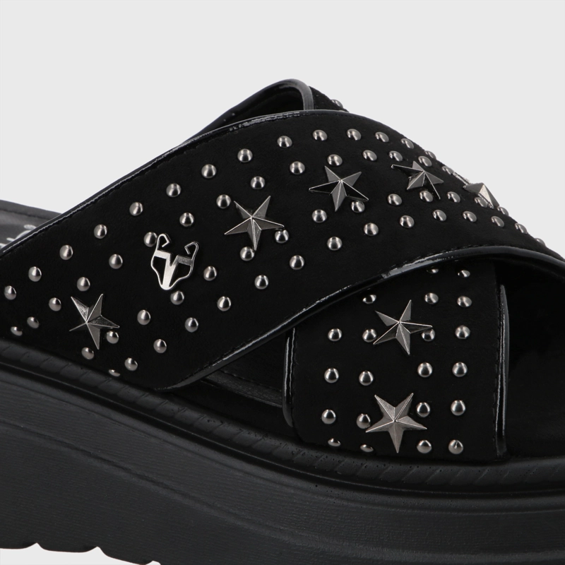 SANDALIA PLATAFORMA NEGRO MUJER 55921 - 7