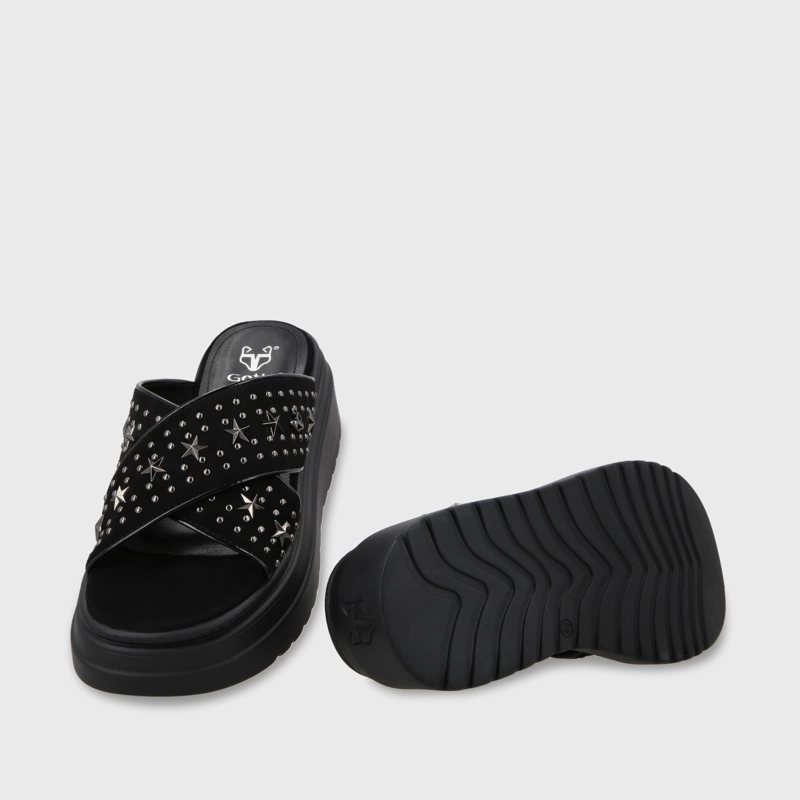 SANDALIA PLATAFORMA NEGRO MUJER 55921 - 8