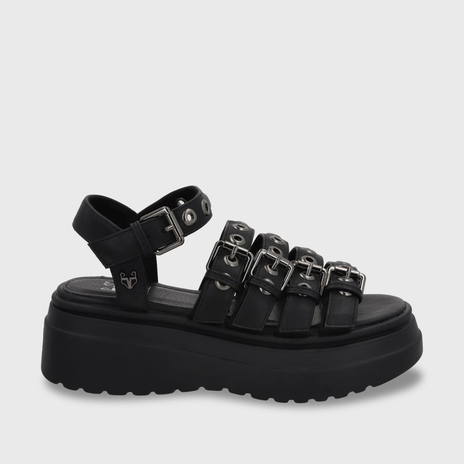 SANDALIA PLATAFORMA NEGRO MUJER 55920 - 1