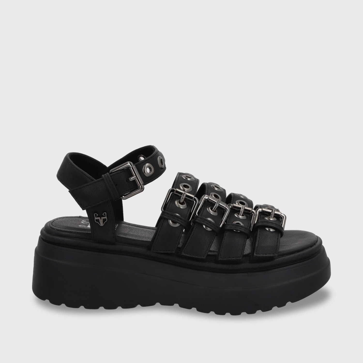 SANDALIA PLATAFORMA NEGRO MUJER 55920 - 1