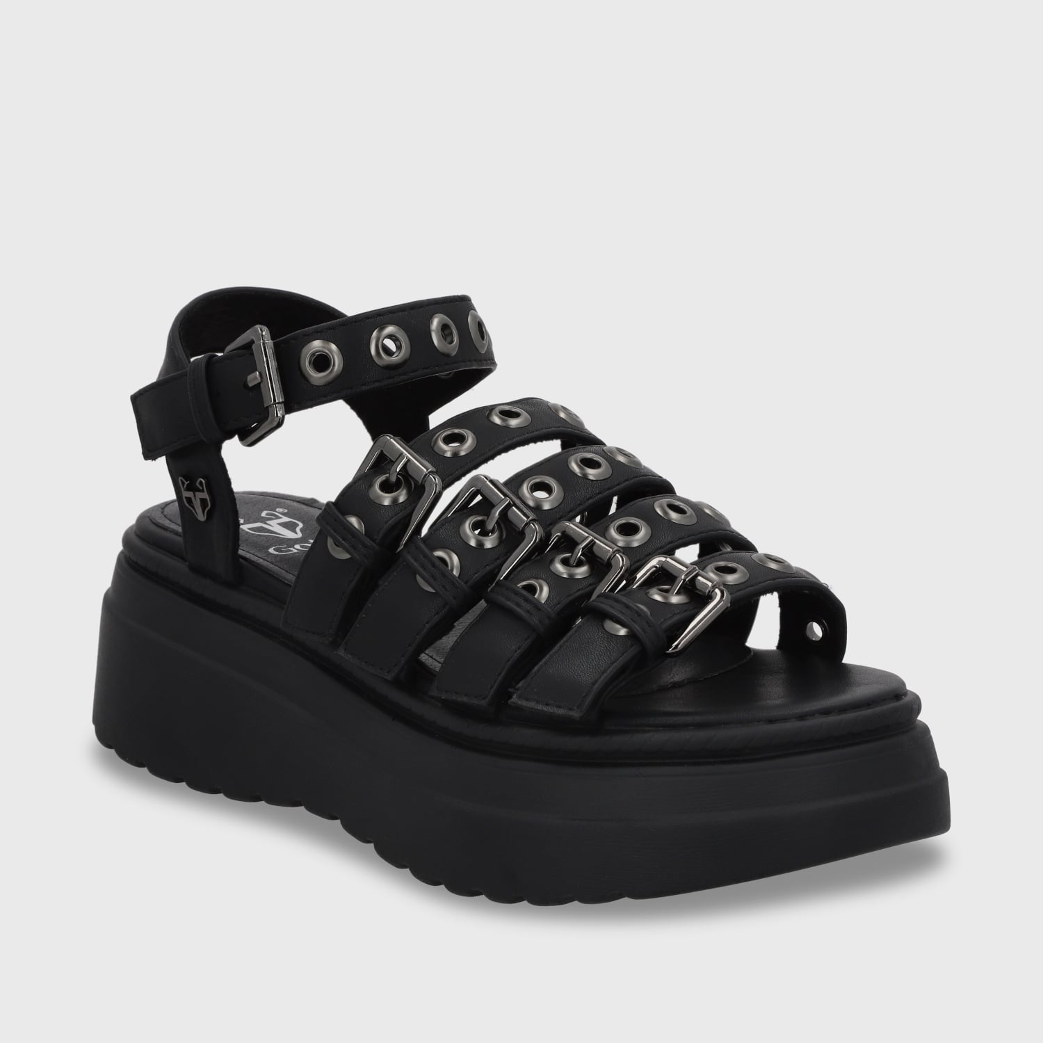 SANDALIA PLATAFORMA NEGRO MUJER 55920 - 2
