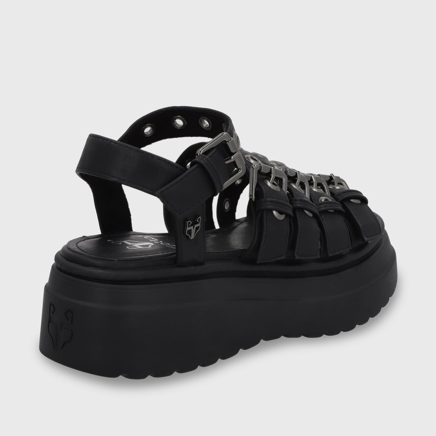 SANDALIA PLATAFORMA NEGRO MUJER 55920 - 5