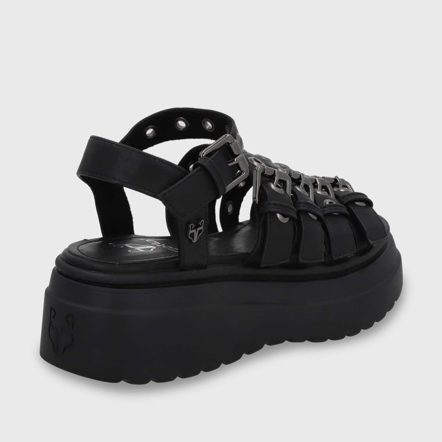 SANDALIA PLATAFORMA NEGRO MUJER 55920 - 5