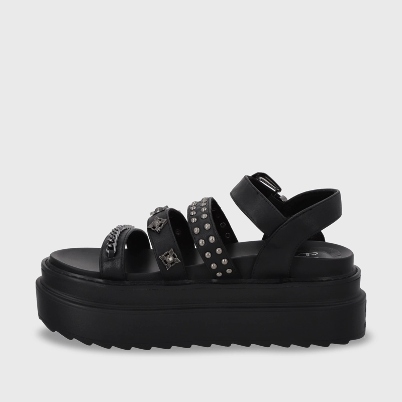 SANDALIA PLATAFORMA NEGRO MUJER 25235 - 4