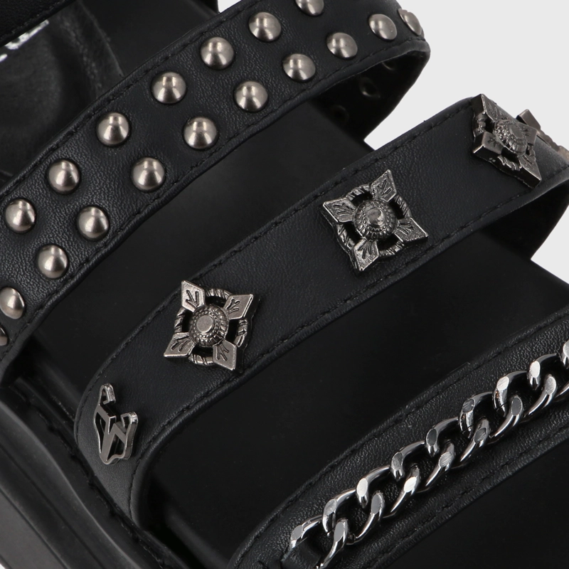 SANDALIA PLATAFORMA NEGRO MUJER 25235 - 6
