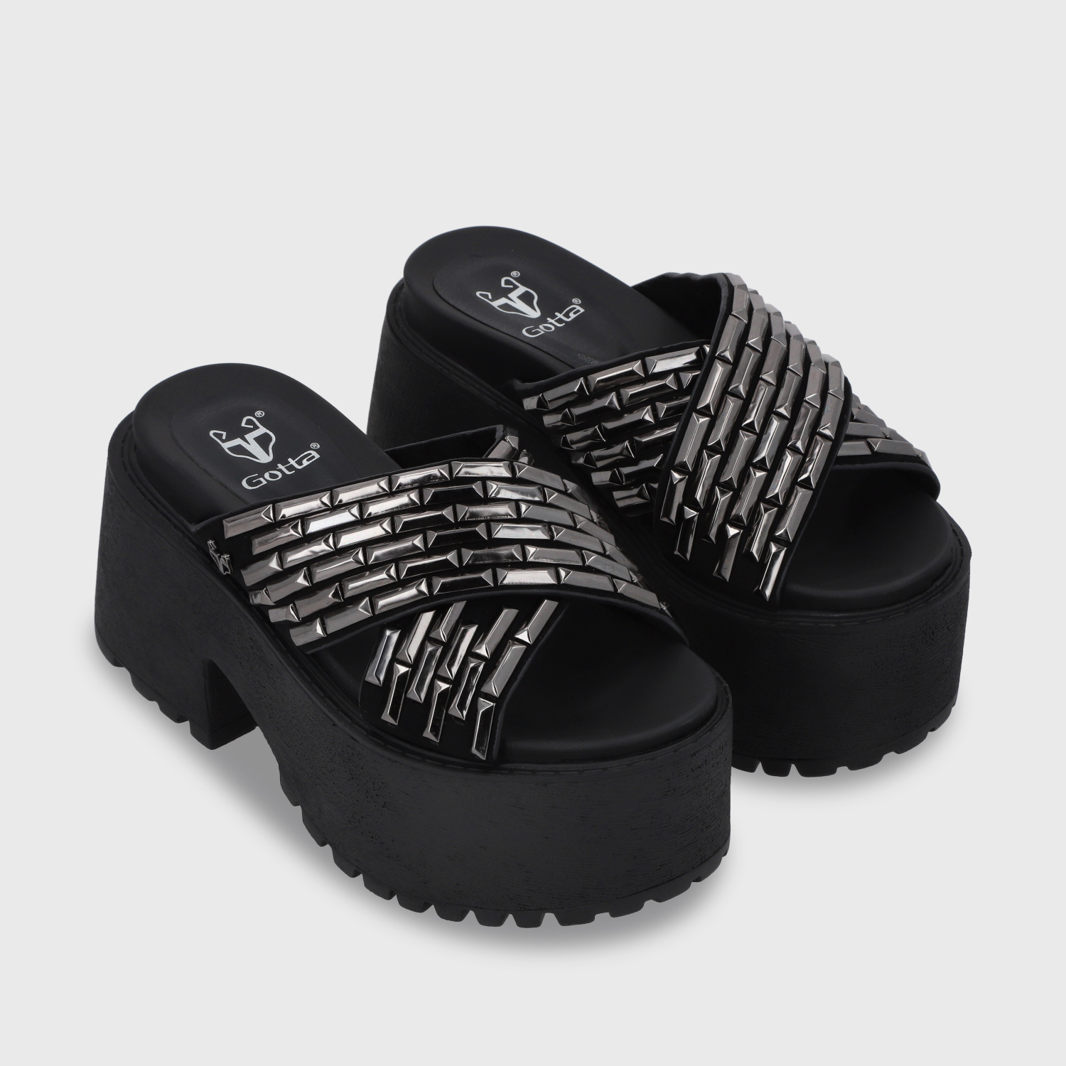 SANDALIA PLATAFORMA NEGRO MUJER 1567C - 3
