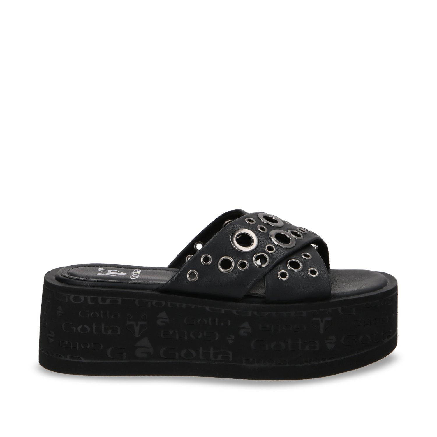 SANDALIA PLATAFORMA NEGRO MUJER 55931 - 1