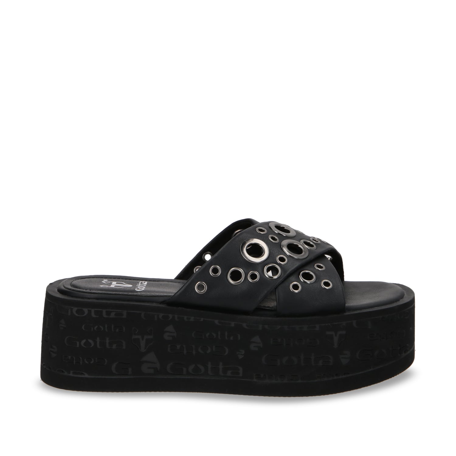 SANDALIA PLATAFORMA NEGRO MUJER 55931 - 1
