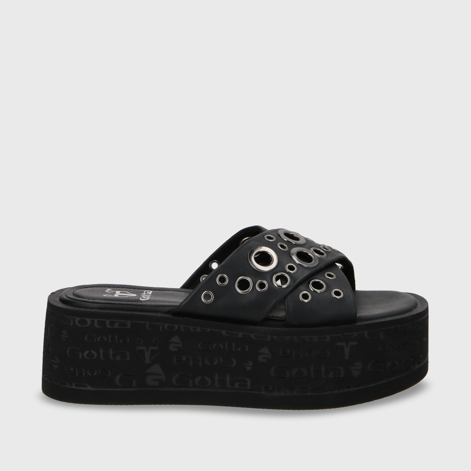 SANDALIA PLATAFORMA NEGRO MUJER 55931 - 2